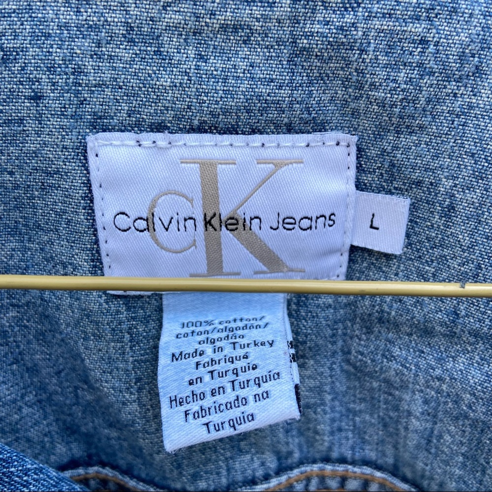Vintage Calvin Klein y2k  Denim Trucker Jacket - Picture 8 of 8